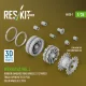 ResKit Models Merkava Mk.3 – gumibetétes futógörgők, 12 pár + 2 lánckerék + 2 feszítőkerék, Meng / HobbyBoss makettekhez