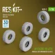 ResKit Models M1240A1 M-ATV wheels set (weighted) (5 pcs) for Rye Field Model (RFM) kit (3D Printed) - terhelt állapotú kerékkészlet, 5 db