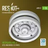 ResKit Models Merkava Mk.4 steel road wheels (12 pairs) (3D Printed) for Meng / Hobby Boss - acél futógörgők