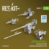 ResKit Models Merkava Mk.4 – géppuskakészlet, V.2, 2 db géppuska + 2 db géppuskatartó