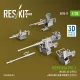 ResKit Models Merkava Mk.4 – géppuskakészlet, V.2, 2 db géppuska + 2 db géppuskatartó
