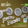 ResKit Models Kübelwagen Typ 82 – 5 kerék, terepgumi, első torziós rúd V1