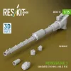 ResKit Models Merkava Mk.3 gun barrel (120 mm) + LWS (2 pcs) for Meng Kit (3D Printed) - 120 mm-es lövegcső LWS érzékelőkkel