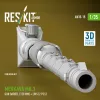 ResKit Models Merkava Mk.3 gun barrel (120 mm) + LWS (2 pcs) for Meng Kit (3D Printed) - 120 mm-es lövegcső LWS érzékelőkkel