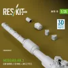 ResKit Models Merkava Mk.3 gun barrel (120 mm) + LWS (2 pcs) for Meng Kit (3D Printed) - 120 mm-es lövegcső LWS érzékelőkkel