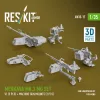 ResKit Models Merkava Mk.3 – géppuskakészlet, V1, 3 db géppuska + 3 db géppuskatartó, Meng / HobbyBoss maketthez
