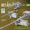 ResKit Models Merkava Mk.3 – géppuskakészlet, V1, 3 db géppuska + 3 db géppuskatartó, Meng / HobbyBoss maketthez
