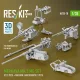 ResKit Models Merkava Mk.3 – géppuskakészlet, V2, 3 db géppuska + 3 db géppuskatartó, Meng / HobbyBoss maketthez