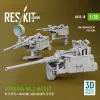 ResKit Models Merkava Mk.3 – géppuskakészlet, V2, 3 db géppuska + 3 db géppuskatartó, Meng / HobbyBoss maketthez