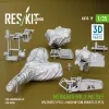 ResKit Models Merkava Mk.3 – géppuskakészlet, burkolattal, 3 db géppuska + 3 db géppuskatartó, Meng / HobbyBoss maketthez