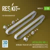 ResKit Models Merkava Mk.4 – működőképes lánctalpkészlet, késői típus, 2 lánckerékkel és 2 feszítőkerékkel, Meng / HobbyBoss makettekhez