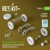 ResKit Models Kübelwagen Typ 82 – 5 kerék, homokgumi, első torziós rúd V2