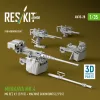 ResKit Models Merkava Mk.4 – géppuskakészlet, V.1, 2 db géppuska + 2 db géppuskatartó