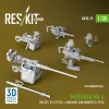 ResKit Models Merkava Mk.4 – géppuskakészlet, V.2, 2 db géppuska + 2 db géppuskatartó