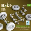 ResKit Models Kübelwagen Typ 82 – 5 kerék, homokgumi, első torziós rúd V1