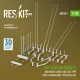 ResKit Models IDF AFV antenna's and mount+early and late type battle managment system big set (3D Printed) - antennák és rögzítőelemek
