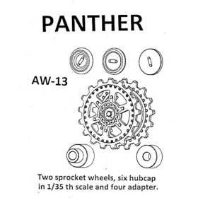 Friulmodel Tracks for Panther (A-G) - fém kerékkészlet