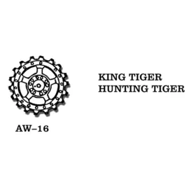  Friulmodel Tracks for King Tiger. Hunting Tiger - Tiger II / Jagdtiger – fém kerékkészlet