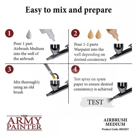 The Army Painter Warpaints: Airbrush Medium- hígító és száradáslassító folyadék AW2001