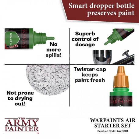 The Army Painter - WARPAINTS AIR STARTER SET- festékszett AW8001P