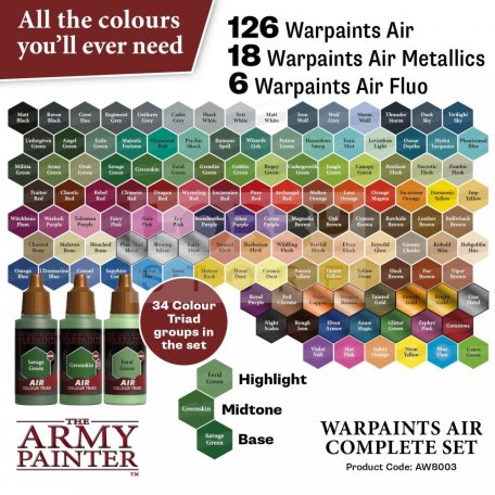The Army Painter - WARPAINTS AIR COMPLETE SET- festékszett AW8003