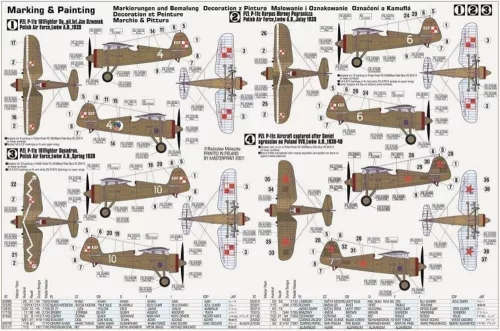MisterCraft P-11C September 39 1:72 repülőgép makett – MisterCraft B-07