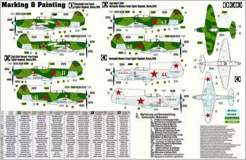 MisterCraft Yak-1M Normandie 1:72 repülőgép makett – MisterCraft B-19