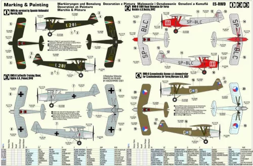 MisterCraft RWD-8 magyar felderítő 1:72 repülőgép makett – MisterCraft B-45