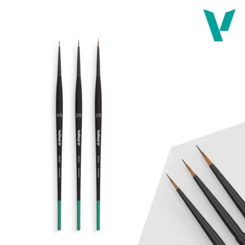 Vallejo - Brush Set - Definition Set - Synthetic (4/0, 3/0 & 2/0) - ecsetkészlet B02990