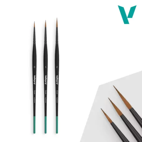 Vallejo - Brush Set - Design Set - Synthetic (0, 1 & 2) - ecsetkészlet B02991