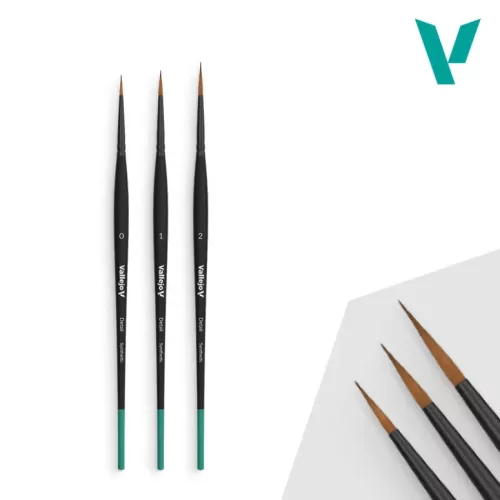 Vallejo - Brush Set - Design Set - Synthetic (0, 1 & 2) - ecsetkészlet B02991