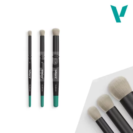 Vallejo - Dry Brush Set - Natural Hair (S, M & L) - ecsetkészlet szárazecsetelős tecnikához B07990
