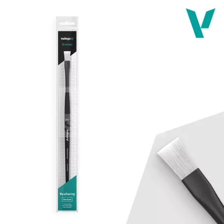 Vallejo - Weathering Flat Brush Medium - ecset B09002