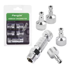  Fengda BD-117 gyors csatlakozó adapter KÉSZLET szórópisztolyhoz-levegőkábelhez 1/8-1/8 BD-117K