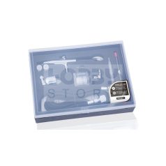   FENGDA BD-134K Szórópisztoly készlet (Airbrush Gun Set) 0.2-0.3-0.5-ös dűznivel-tűvel és légkábellel BD-134K