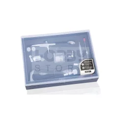   FENGDA BD-134K Szórópisztoly készlet (Airbrush Gun Set) 0.2-0.3-0.5-ös dűznivel-tűvel és légkábellel BD-134K