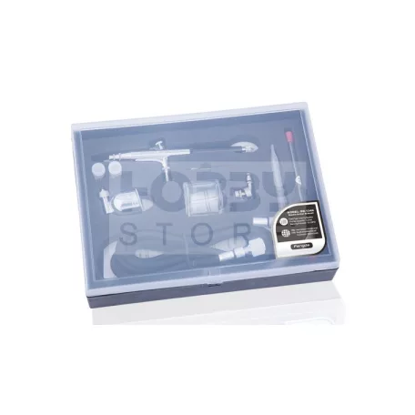 FENGDA BD-134K Szórópisztoly készlet (Airbrush Gun Set) 0.2-0.3-0.5-ös dűznivel-tűvel és légkábellel BD-134K