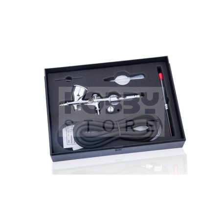 FENGDA BD-180K Szórópisztoly készlet (Airbrush Gun Set) 0.2-0.3-as dűznivel-tűvel és légkábellel BD-180K