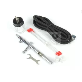   FENGDA BD-182K Szórópisztoly készlet (Airbrush Gun Set) 0.3-0.5-0.8-as dűznivel-tűvel és légkábellel BD-182K