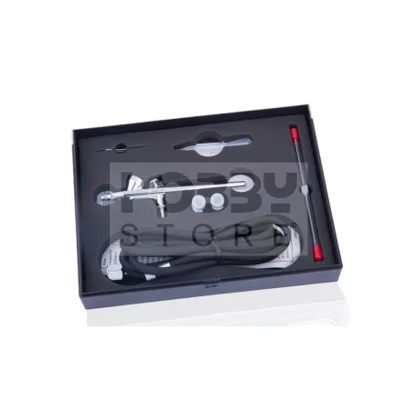 FENGDA BD-207K Szórópisztoly készlet (Airbrush Gun Set) 0.2-0.3-0.5-ös dűznivel-tűvel és légkábellel BD-207K