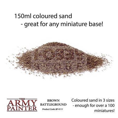 The Army Painter Basing: Brown Battleground-Barna homok base készítéshez BF4111