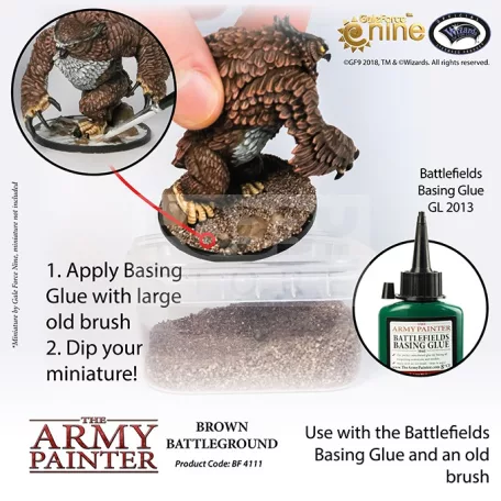 The Army Painter Basing: Brown Battleground-Barna homok base készítéshez BF4111