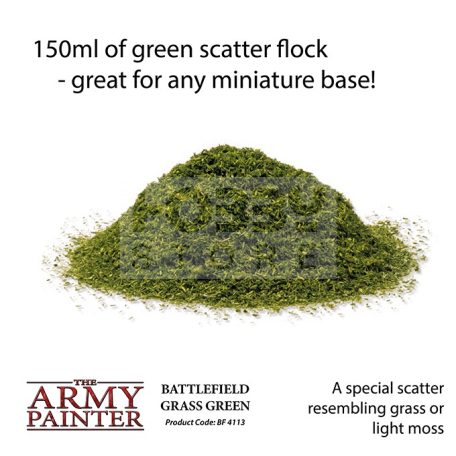 The Army Painter Basing: Grass Green szórható műfű BF4113