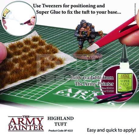 The Army Painter Realisztikus HIGHLAND TUFT- fűcsomók diorámához 77 darab BF4222
