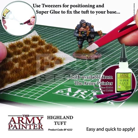 The Army Painter Realisztikus HIGHLAND TUFT- fűcsomók diorámához 77 darab BF4222