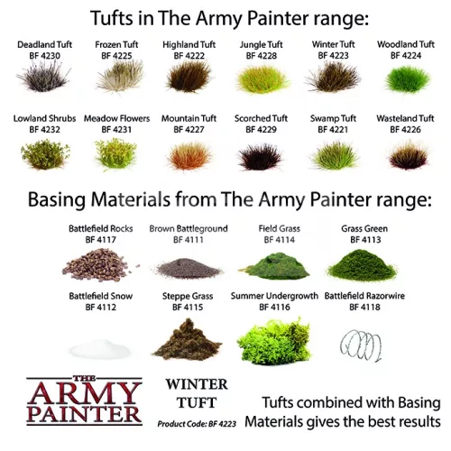 The Army Painter Battlefields - Winter Tuft 77 db