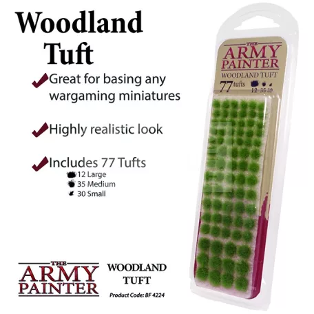 The Army Painter Realisztikus WOODLAND TUFT- erdei fűcsomók diorámához 77 darab BF4224