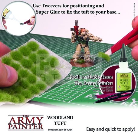 The Army Painter Realisztikus WOODLAND TUFT- erdei fűcsomók diorámához 77 darab BF4224