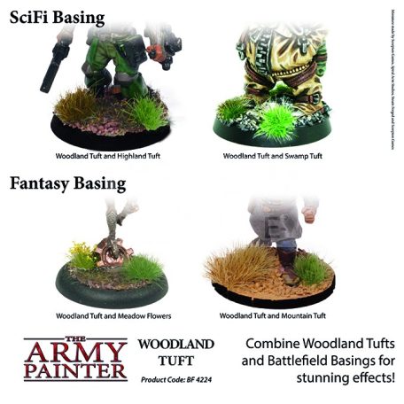 The Army Painter Realisztikus WOODLAND TUFT- erdei fűcsomók diorámához 77 darab BF4224