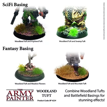 The Army Painter Realisztikus WOODLAND TUFT- erdei fűcsomók diorámához 77 darab BF4224